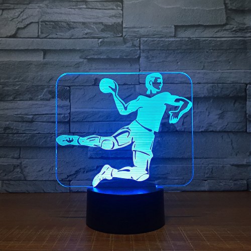 Balonmano Color Claro Luz de Noche para niños Mesa táctil para niños Luces de Noche para Dormir para bebés Luces de la habitación Caer