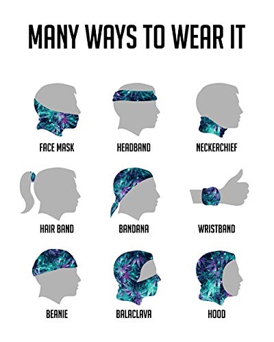 Bandanas con diseño de margaritas y flores, multifunción, para la cabeza, cuello, bufanda mágica para motocicleta, ciclismo y deportes