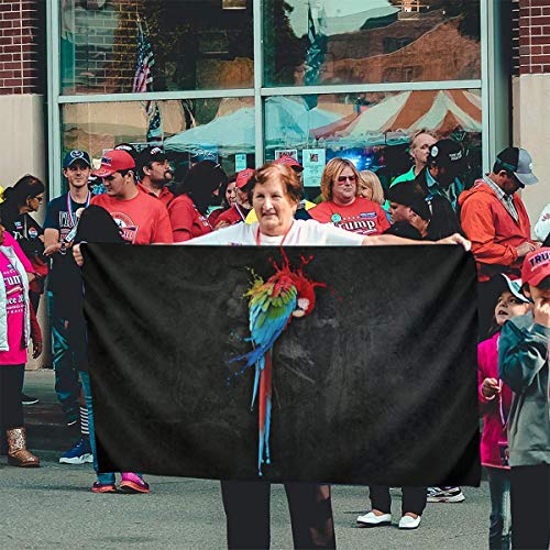 Bandera para jardín, bandera de patri, para exteriores, jardín, divertida, para jugar al tenis de mesa, al aire libre, jardín, para pared, césped, decoración del hogar, 3 x 5 pies, guacamayo sZyzixuN