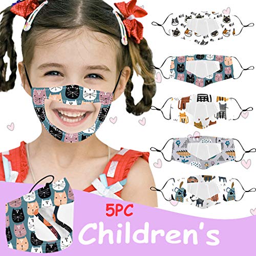 Baohooya ??́?????? al aire libre para niños de 5 piezas con expresión visible de ventana transparente para sordos mudos