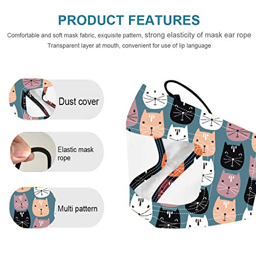 Baohooya ??́?????? al aire libre para niños de 5 piezas con expresión visible de ventana transparente para sordos mudos