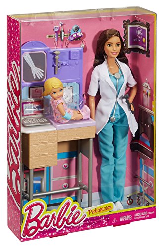 Barbie - Muñeca, Quiero ser pediatra (Mattel DKJ12)