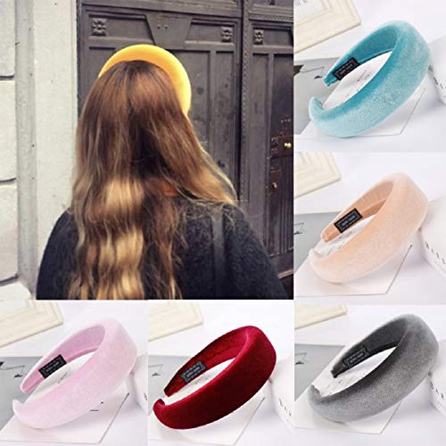 Barlingrock Headbands for Womens Headwraps Sponge Velvet Headbands Headbands para Chica para Maquillaje Banda para el Cabello Aro Cabello para la Mujer Cabello Dulce para el Cabello para niña