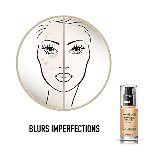 Base Max Factor Miracle Match, difumina y nutre (color beige 55)