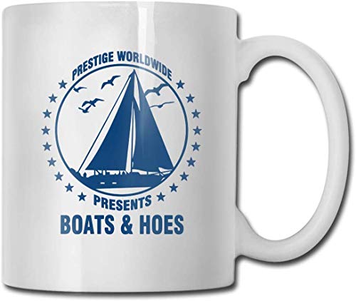 Bazinga Boats N Hoes Prestige Worldwide Portable Classic Ceramic Mug Coffee Cup Travel Mug 11 Ounce