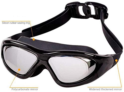 BBGSFDC Gafas de natación HD Gafas de natación antivaho miopía Gafas de natación for Adultos Masculinos y Femeninos Equipo de natación (Size : 8)