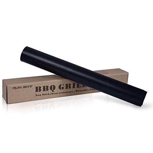 BBQ Grill Mat, Dailyart Barbecue Baking Mats Juego de 5 para carbón, parrilla de gas o eléctrica - Reutilizable, duradero, resistente al calor Hojas de barbacoa