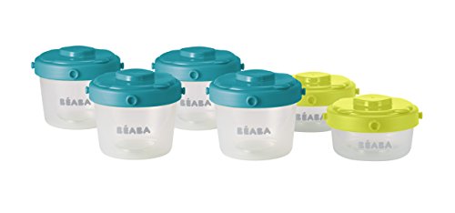 Béaba 912481 - Set de 6 potes de conservación comida para bebés