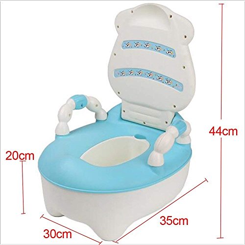 Bearhouse Orinal Bebe para Infantil Niños Niñas WC con Tapa Azul