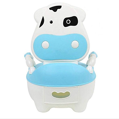 Bearhouse Orinal Bebe para Infantil Niños Niñas WC con Tapa Azul