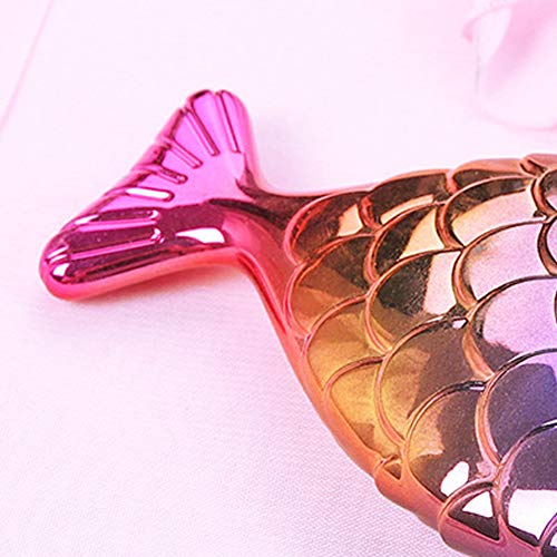 Beashine Pinceles de Maquillaje, 1pcs Cosméticos Cepillo, Set Brochas Maquillaje para Ojos Cejas Base de Maquillaje Polvos Crema (Mango Rosa Dorado púrpura-Pelo de Pico Azul grisáceo)