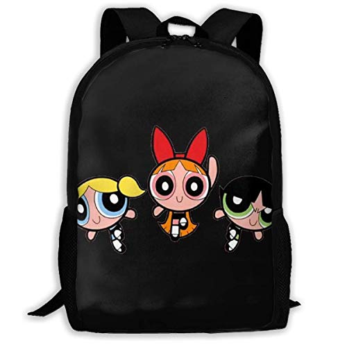 Beating Heart Mochila Escolar, Regalo Casual Negro Personalizado de la Mochila del Viaje del Bolso de Escuela de la Mochila de Las Supernenas