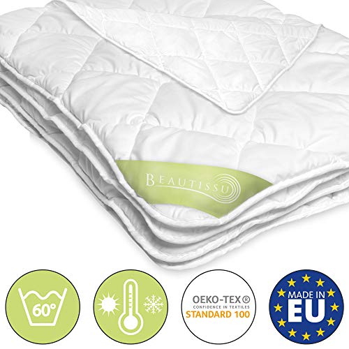 Beautissu BeauNuit MD Relleno nórdico 135x200 cm Manta edredón nórdico plumón para alérgicos Relleno: 800 g Microfibra cálida. Medidas del edredón y no de la Cama