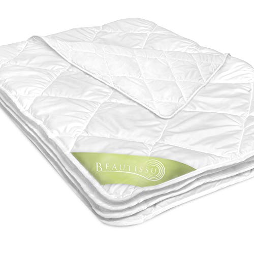 Beautissu BeauNuit SD Relleno nórdico 155x220 Manta edredón nórdico plumón de Verano para alérgicos Microfibra Ligera Transpirable. Medidas del edredón no de la Cama