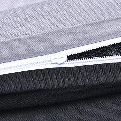 Beautissu Ropa de Cama Juego de sábanas 135x200 cm Delia - Funda de edredón A Rayas con Cremallera 100% algodón - Sábana y Almohada 80x80 cm