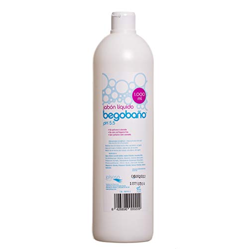 Begobaño Jabón Líquido Dermatológico Sin Aroma Ni Perfumes. Formato De 1 Litro.