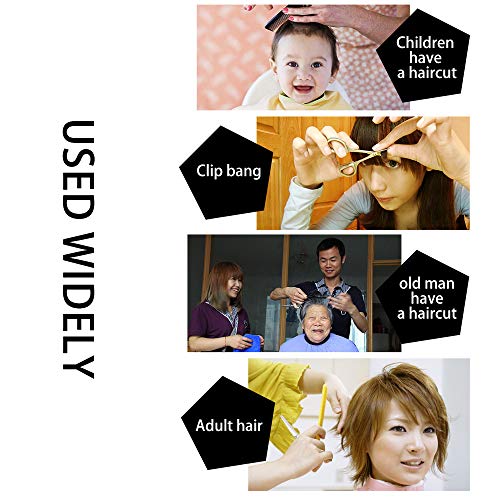 BeiLan Tijeras Peluqueria Profesional, Tijeras para el Cabello Barbero Tijeras de Peluquería Tijera de Corte de Pelo Acero Inoxidable Tijeras De Pelo Salón con Peine para Hombres y Mujeres