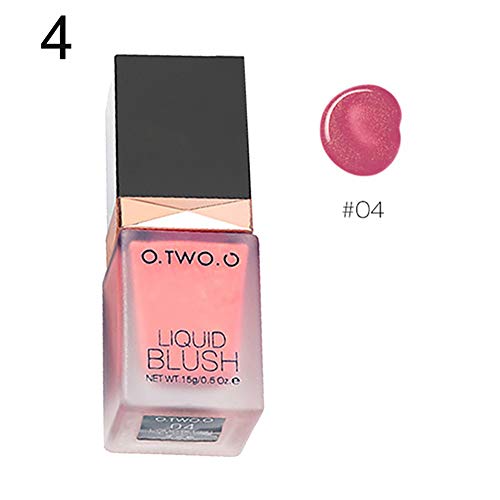 Beito 1PC Líquido natural Colorete Suave, de larga duración, Colorete facial, Líquido orgánico, Colorete, Contorno, Maquillaje natural, Brillo, Loción potenciadora para labios y mejillas(04)