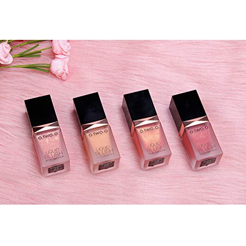Beito 1PC Líquido natural Colorete Suave, de larga duración, Colorete facial, Líquido orgánico, Colorete, Contorno, Maquillaje natural, Brillo, Loción potenciadora para labios y mejillas(04)