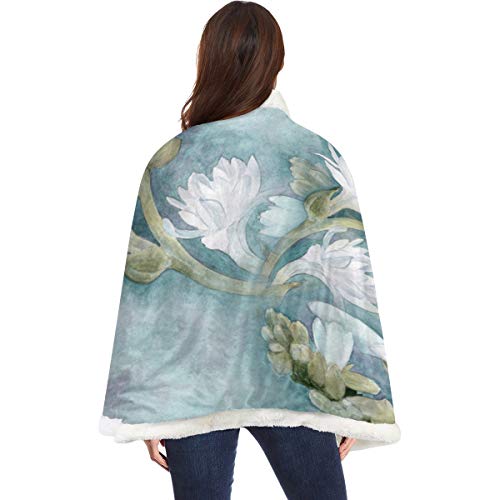 BEITUOLA Manta de Tiro multifunción,Pintura A La Acuarela Perfumería Medicinal Plantas Cosméticas,Nuevas Mantas Personalizadas personalizadas-80 * 135cm