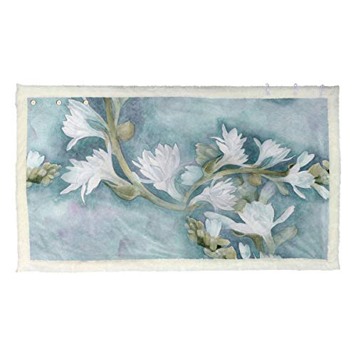 BEITUOLA Manta de Tiro multifunción,Pintura A La Acuarela Perfumería Medicinal Plantas Cosméticas,Nuevas Mantas Personalizadas personalizadas-80 * 135cm