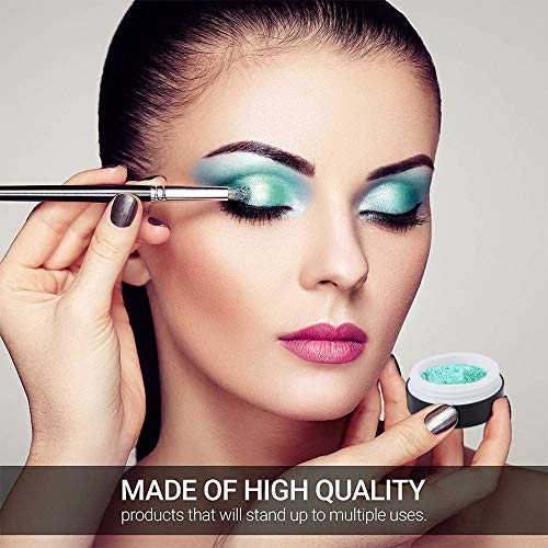 BENECREAT 20 Pack 4ml Jarra de Plástico de Cosmético con Doble Pared Tarro Vacío de Crema Facial para Viaje con Cuchara para Mascarilla, Crema para Ojos, Sombra de Ojos