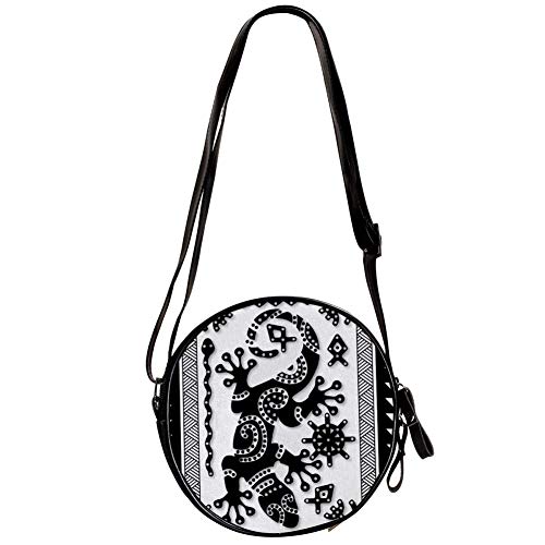 Bennigiry - Bolso de mano para mujer, diseño de lagarto polinesiano