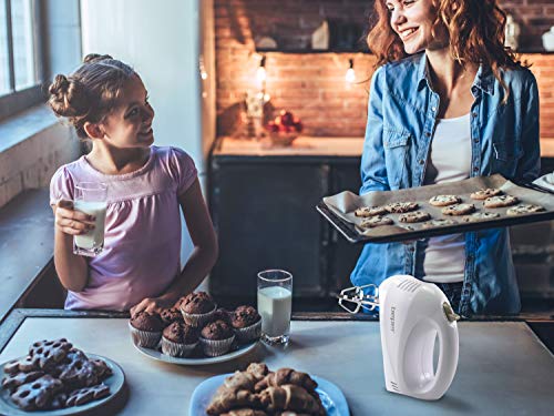 Beper BP.304 Batidora eléctrica y Mezclador, 150 W, ABS, Acero Cromado, Bianco Tortora