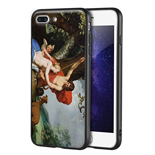 Berkin Arts Abraham Bloemaert para iPhone 7 Plus&iPhone 8 Plus/Caja del teléfono Celular de Arte/Impresión Giclee UV en la Cubierta del móvil(Venere e Adone)