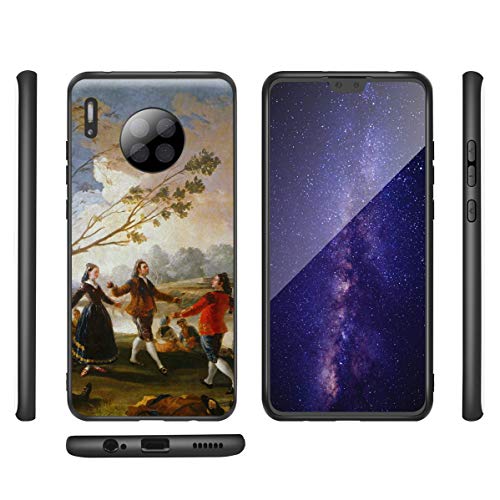 Berkin Arts Francisco De Goya para el Caso del Huawei Mate 30 /Estuche para teléfono móvil de Bellas Artes/Impresión Giclee UV en la Cubierta del teléfono móvil(Danzas On Il Shores of Manzanares)