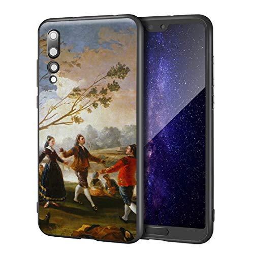 Berkin Arts Francisco De Goya para el Caso del Huawei P20 Pro/Estuche para teléfono móvil de Bellas Artes/Impresión Giclee UV en la Cubierta del teléfono móvil(Danzas On Il Shores of Manzanares)