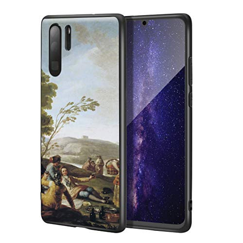 Berkin Arts Francisco De Goya para el Caso del Huawei P30 Pro/Estuche para teléfono móvil de Bellas Artes/Impresión Giclee UV en la Cubierta del teléfono móvil(Picnic On Il Shores of Manzanares)