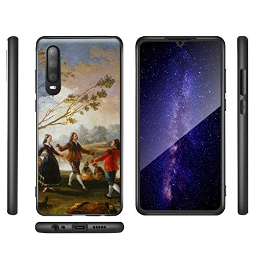 Berkin Arts Francisco De Goya para el Caso del Huawei P30/Estuche para teléfono móvil de Bellas Artes/Impresión Giclee UV en la Cubierta del teléfono móvil(Danzas On Il Shores of Manzanares)