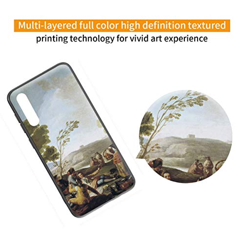 Berkin Arts Francisco De Goya para Samsung A50/A50S/A30S Carcasa/del teléfono Celular de Arte del teléfono Celular de Arte/Impresión Giclee en la Cubierta del móvil(Picnic On Il Shores of Manzanares)