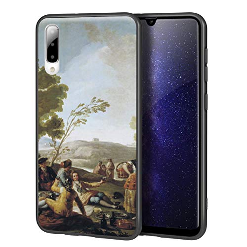 Berkin Arts Francisco De Goya para Samsung A50/A50S/A30S Carcasa/del teléfono Celular de Arte del teléfono Celular de Arte/Impresión Giclee en la Cubierta del móvil(Picnic On Il Shores of Manzanares)