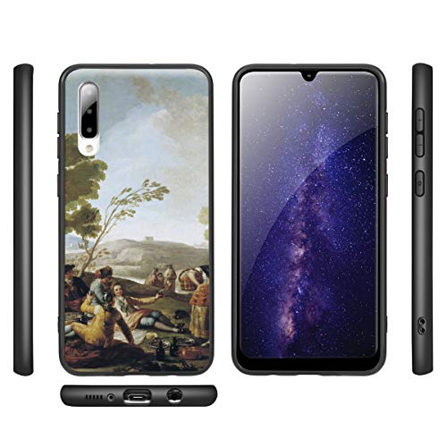 Berkin Arts Francisco De Goya para Samsung A50/A50S/A30S Carcasa/del teléfono Celular de Arte del teléfono Celular de Arte/Impresión Giclee en la Cubierta del móvil(Picnic On Il Shores of Manzanares)