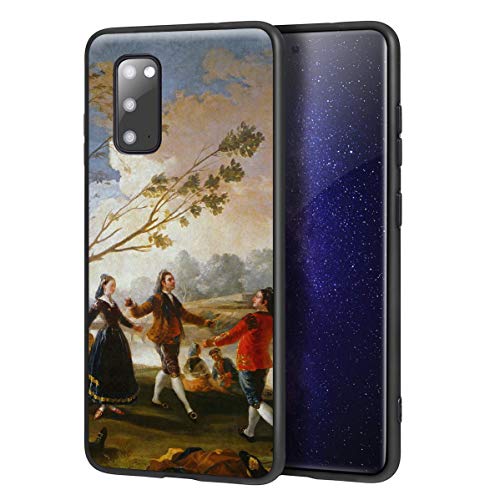 Berkin Arts Francisco De Goya para Samsung Galaxy S20 Carcasa/del teléfono Celular de Arte del teléfono Celular de Arte/Impresión Giclee en la Cubierta del móvil(Danzas On Il Shores of Manzanares)
