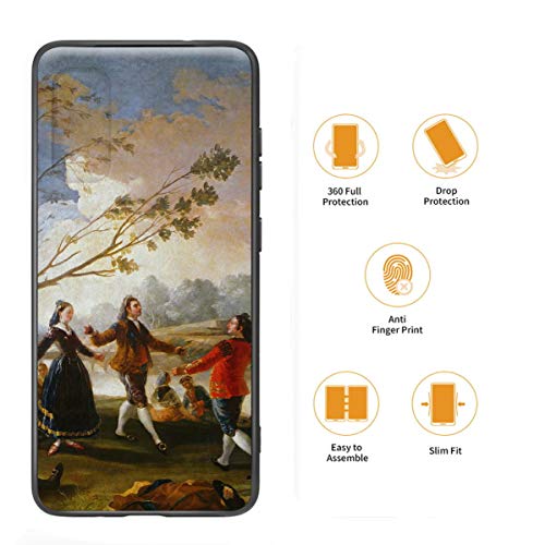 Berkin Arts Francisco De Goya para Samsung Galaxy S20 Carcasa/del teléfono Celular de Arte del teléfono Celular de Arte/Impresión Giclee en la Cubierta del móvil(Danzas On Il Shores of Manzanares)