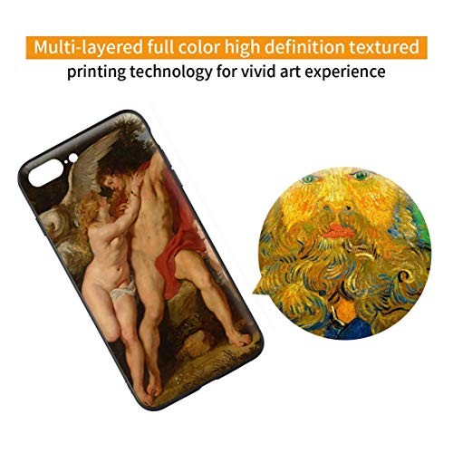 Berkin Arts Peter Paul Rubens para iPhone 7 Plus&iPhone 8 Plus/Caja del teléfono Celular de Arte/Impresión Giclee UV en la Cubierta del móvil(Venere e Adone 2)