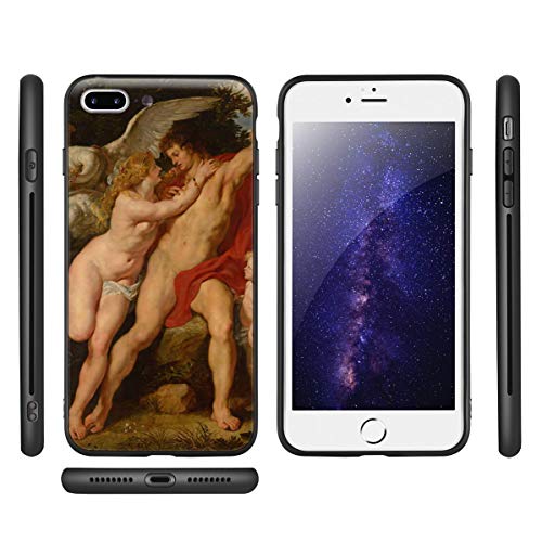 Berkin Arts Peter Paul Rubens para iPhone 7 Plus&iPhone 8 Plus/Caja del teléfono Celular de Arte/Impresión Giclee UV en la Cubierta del móvil(Venere e Adone 2)