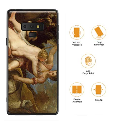 Berkin Arts Tiziano Vecellio para Samsung Galaxy Note 9/Caja del teléfono Celular de Arte/Impresión Giclee UV en la Cubierta del móvil(Venere e Adone)
