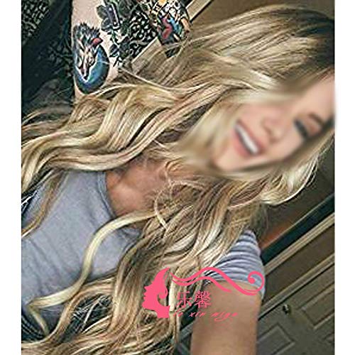 BERYLSHOP Peluca delantera de encaje Ombre Peluca de pelo rubio for las mujeres Fiesta diaria Cosplay peluca (Color : Blonde)