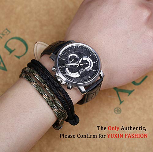 Besteel 4 Piezas Náuticas Pulseras Trenzadas para Hombres Brazalete Marina Cuerda Cadenas Pulsera Ajustable