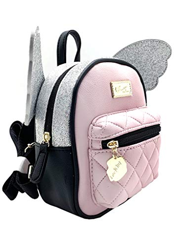 Betsey Johnson Heavenly Pixie Mini Backpack in Pink/Glitter