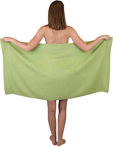 Betz Juego de 12 Toallas Premium 100% algodón Color Verde Aguacate