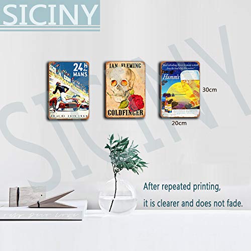 Beware of Hippo Decoración Metal Wall Art Theatre Carteles para Chicos Snack Bar Carteles de Chapa 12 X 8 in