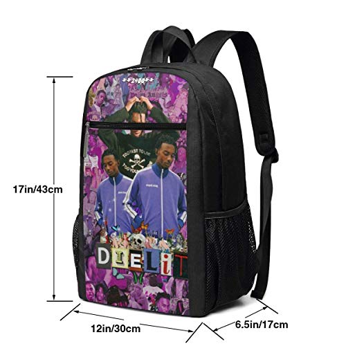 BGKO Playboy Carti Die Lit - Mochila de 17 Pulgadas para portátil, Hombro Ajustable, Viajes de Negocios, Escuela