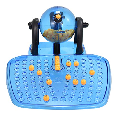 BINGO LOTTO GAME 48 CARDS 100 COVERING CHIPS 90 BINGO BALLS AND THE BINGO BALL DISPENSER