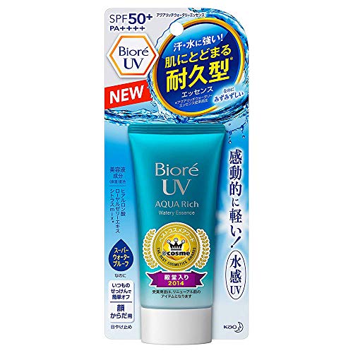Biore UV Aqua Rich Watery Essence Protector solar impermeable SPF50+ PA++++ 50g 2017