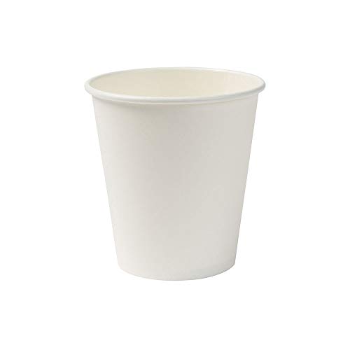 BIOZOYG Vaso Hecho de cartón orgánico I vajillas Desechables Vaso de Beber Taza Hecho de Papel Taza compostable y Vaso Biodegradable Iblanca, no Impresa 50 Unidades 250 ml 10 oz